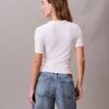 T-shirt slim en Modal stretch avec logo Monogram T-shirt slim en Modal stretch avec logo Monogram