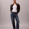 T-shirt slim en Modal stretch côtelé T-shirt slim en Modal stretch côtelé