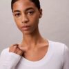 T-shirt slim en Modal stretch côtelé T-shirt slim en Modal stretch côtelé