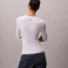 T-shirt slim en Modal stretch côtelé T-shirt slim en Modal stretch côtelé