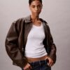 T-shirt slim en Modal stretch côtelé T-shirt slim en Modal stretch côtelé