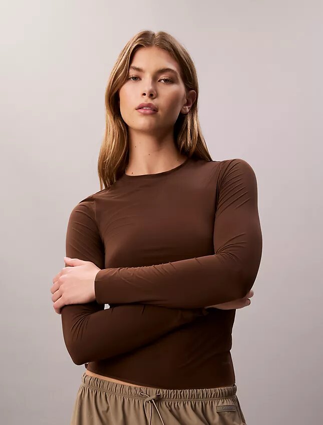 T-shirt slim en nylon stretch T-shirt slim en nylon stretch