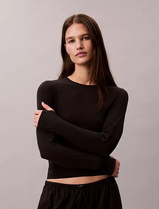 T-shirt slim en nylon stretch T-shirt slim en nylon stretch