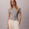 T-shirt slim froncé T-shirt slim froncé