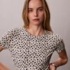 T-shirt slim froncé T-shirt slim froncé