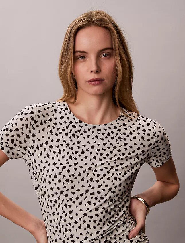 T-shirt slim froncé T-shirt slim froncé