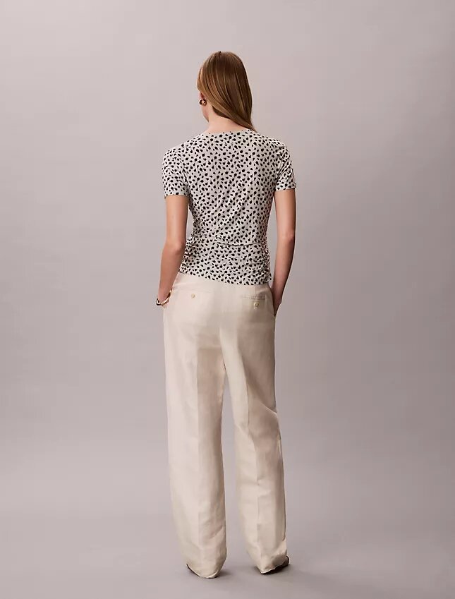 T-shirt slim froncé T-shirt slim froncé