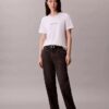 T-shirt slim à logo brodé T-shirt slim à logo brodé