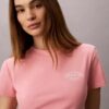T-shirt slim à logo incurvé T-shirt slim à logo incurvé