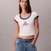 T-shirt slim à motif graphique avec logo Monogram T-shirt slim à motif graphique avec logo Monogram
