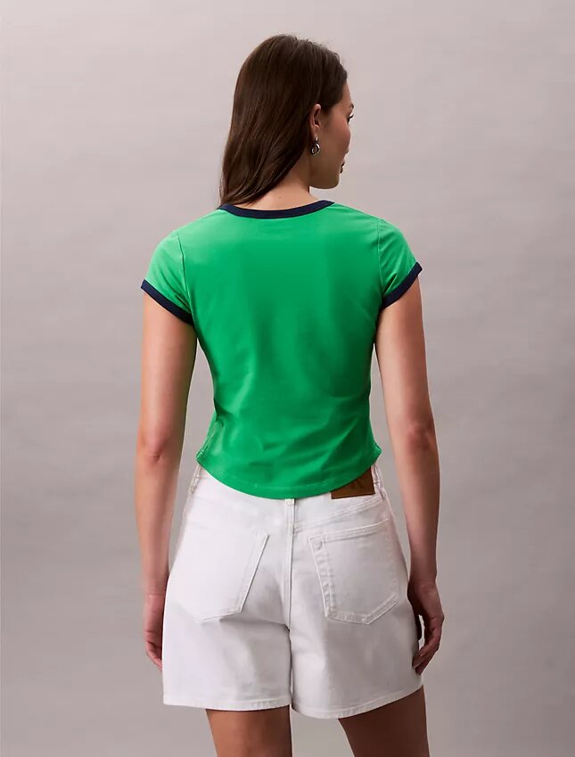 T-shirt slim à motif graphique avec logo Monogram T-shirt slim à motif graphique avec logo Monogram