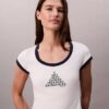 T-shirt slim à motif graphique avec logo Monogram T-shirt slim à motif graphique avec logo Monogram