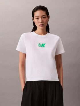 T-shirt slim à motif Monogram