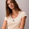 T-shirt slim à motif Monologo T-shirt slim à motif Monologo