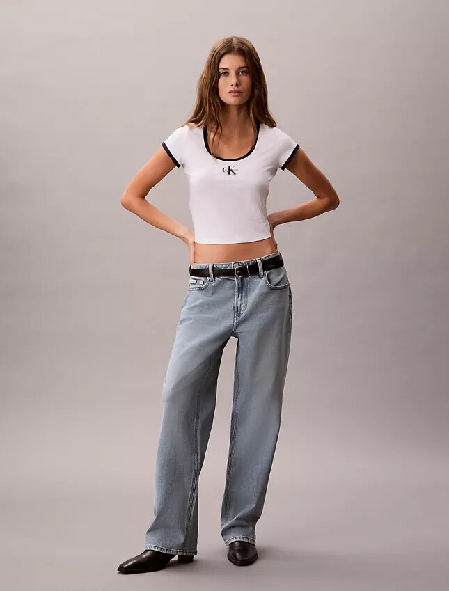 T-shirt slim à motif Monologo T-shirt slim à motif Monologo