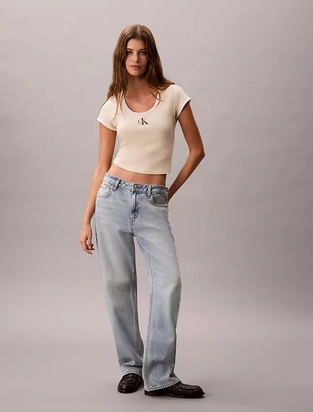 T-shirt slim à motif Monologo T-shirt slim à motif Monologo