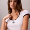 T-shirt slim à motif Monologo T-shirt slim à motif Monologo
