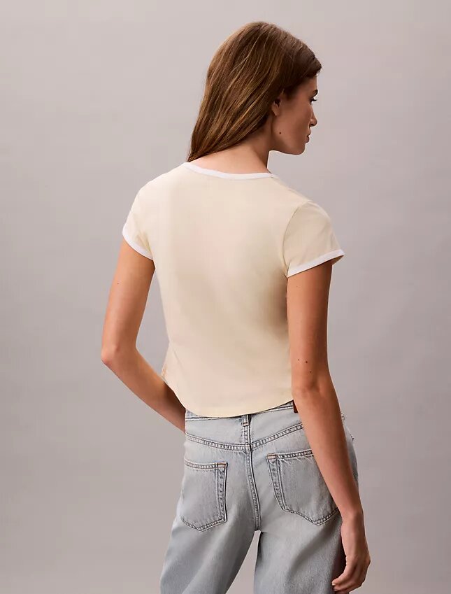T-shirt slim à motif Monologo T-shirt slim à motif Monologo