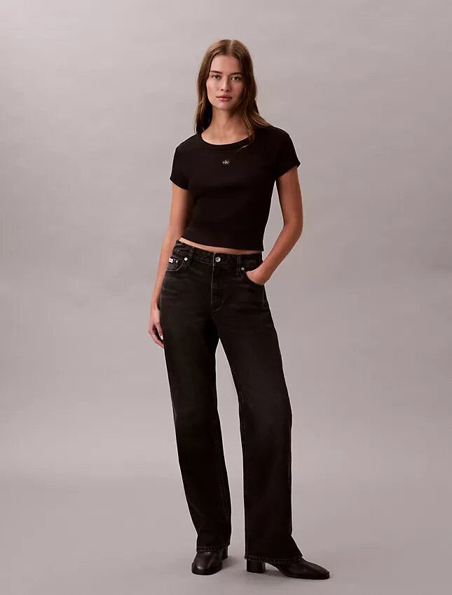 T-shirt slim tissé Monologo T-shirt slim tissé Monologo