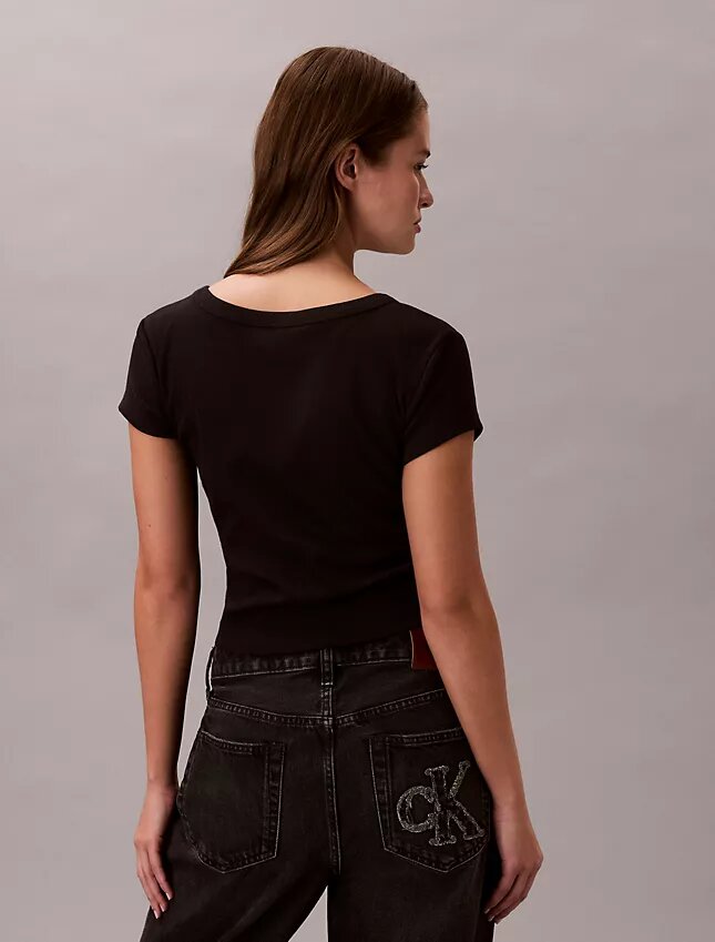 T-shirt slim tissé Monologo T-shirt slim tissé Monologo
