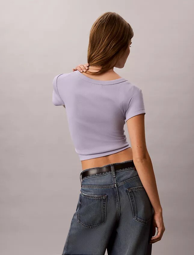 T-shirt slim tissé Monologo T-shirt slim tissé Monologo