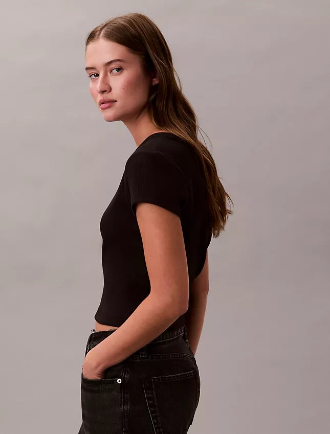 T-shirt slim tissé Monologo T-shirt slim tissé Monologo