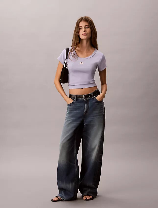 T-shirt slim tissé Monologo T-shirt slim tissé Monologo