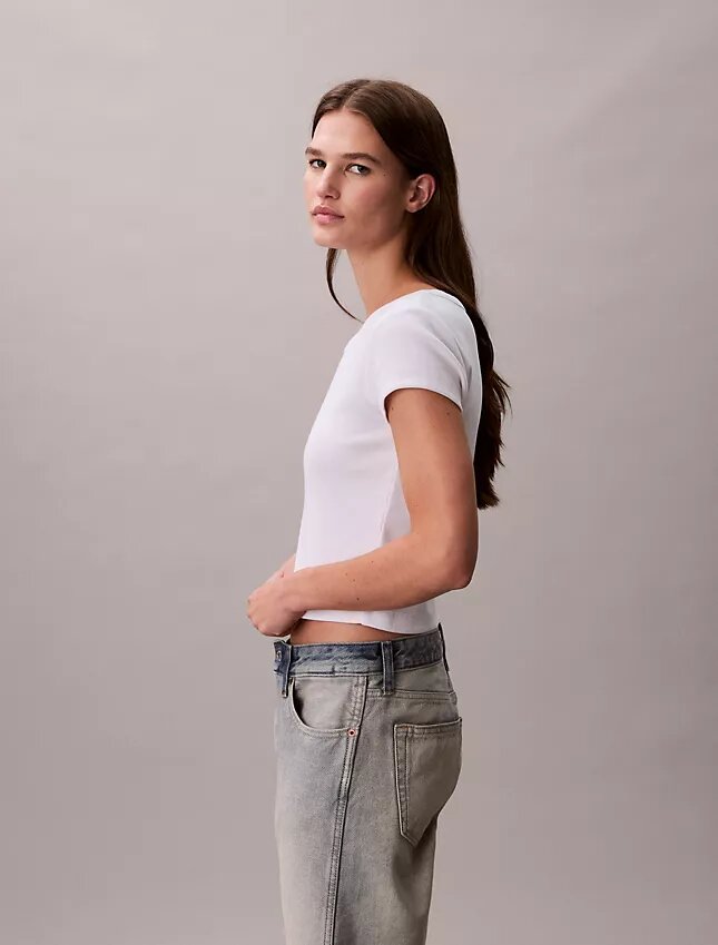 T-shirt slim tissé Monologo T-shirt slim tissé Monologo
