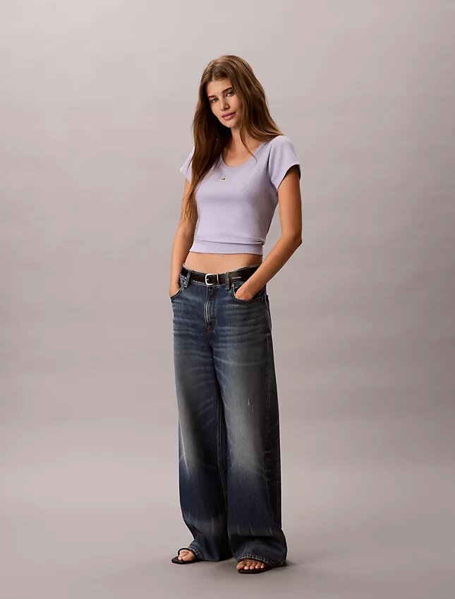 T-shirt slim tissé Monologo T-shirt slim tissé Monologo