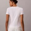 T-shirt slim à volants avec logo T-shirt slim à volants avec logo