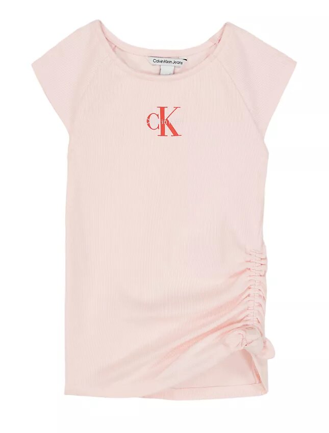 T-shirt à volants sur le côté Monologo pour filles T-shirt à volants sur le côté Monologo pour filles