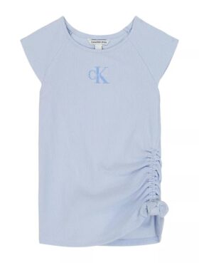 T-shirt à volants sur le côté Monologo pour filles