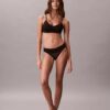 Thong en dentelle avec logo Icon