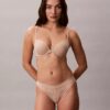 Thong en dentelle avec logo Icon