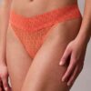 Thong en dentelle avec logo Icon