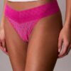 Thong en dentelle avec logo Icon