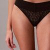 Thong en dentelle avec logo Icon