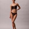 Thong en dentelle florale noire CK Black Thong en dentelle florale noire CK Black