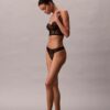 Thong en dentelle florale noire CK Black Thong en dentelle florale noire CK Black