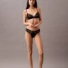 Thong en dentelle géométrique noir CK Black Thong en dentelle géométrique noir CK Black