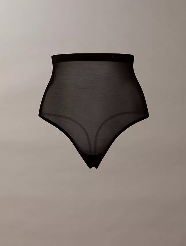 Thong taille haute en maille minimaliste Thong taille haute en maille minimaliste