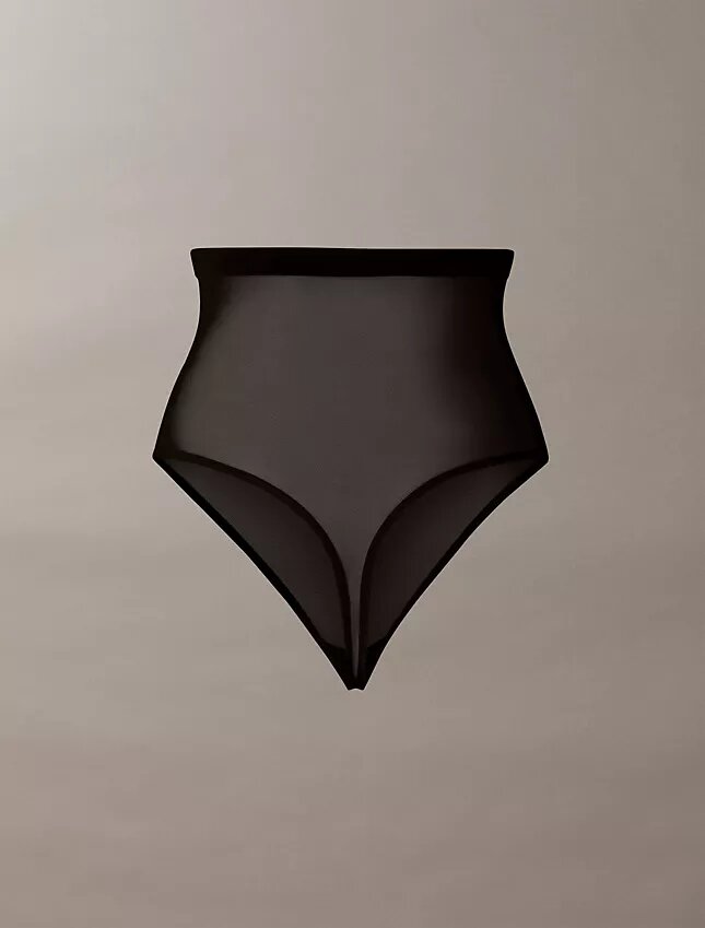 Thong taille haute en maille minimaliste Thong taille haute en maille minimaliste