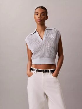 Top court en crochet Monogram