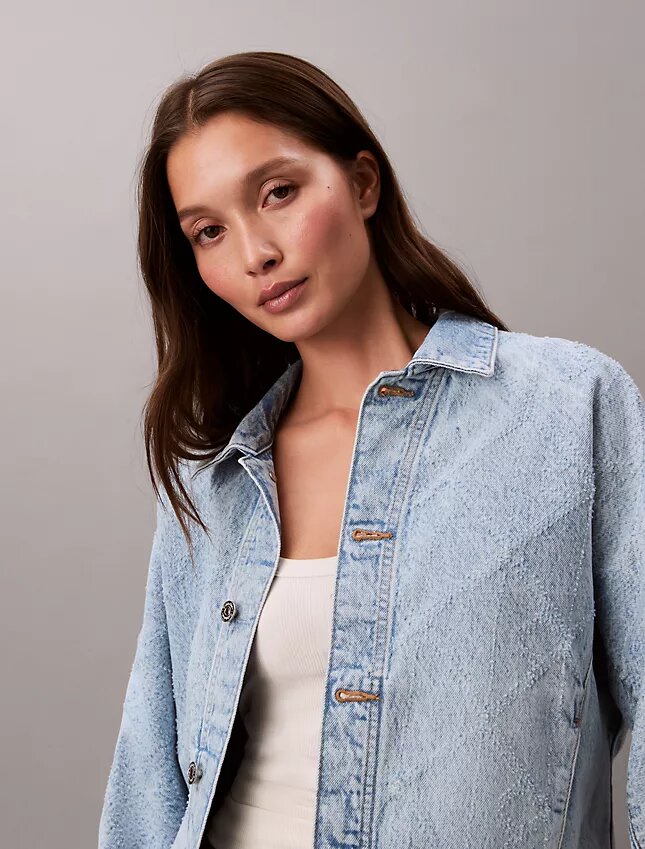 Trucker Jacket décontractée en denim Trucker Jacket décontractée en denim