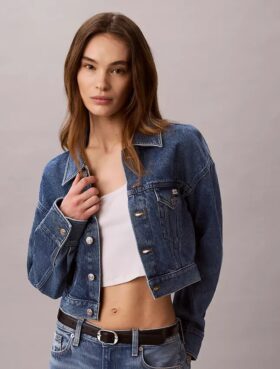Trucker Jacket en denim courte Trucker Jacket en denim courte