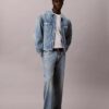 Trucker Jacket en denim des années 90 avec monogramme intégral Trucker Jacket en denim des années 90 avec monogramme intégral