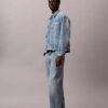Trucker Jacket en denim des années 90 avec monogramme intégral Trucker Jacket en denim des années 90 avec monogramme intégral