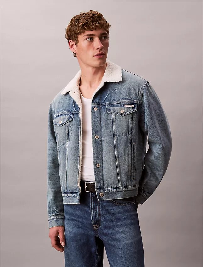 Trucker Jacket en sherpa style années 90 Trucker Jacket en sherpa style années 90