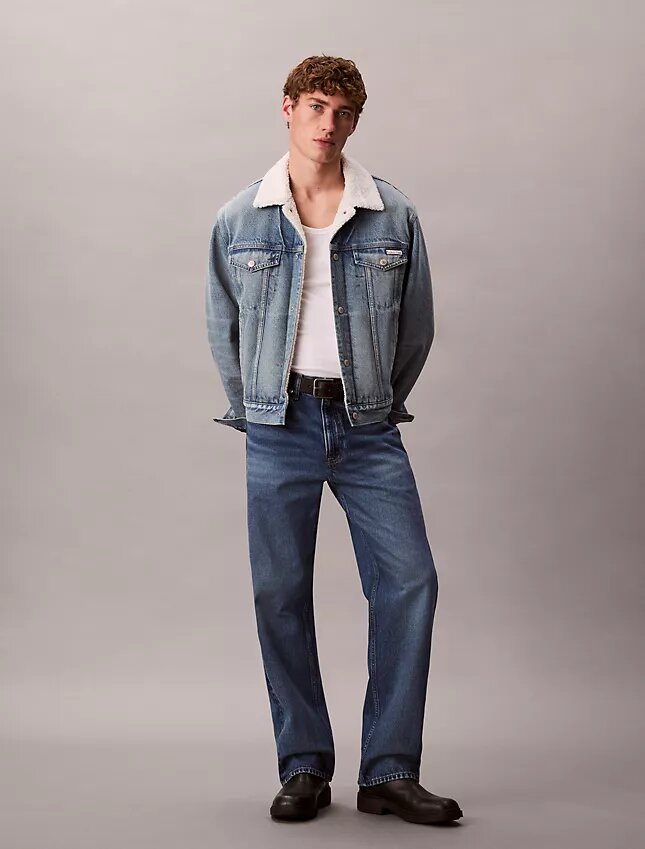 Trucker Jacket en sherpa style années 90 Trucker Jacket en sherpa style années 90