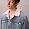 Trucker Jacket en sherpa style années 90 Trucker Jacket en sherpa style années 90